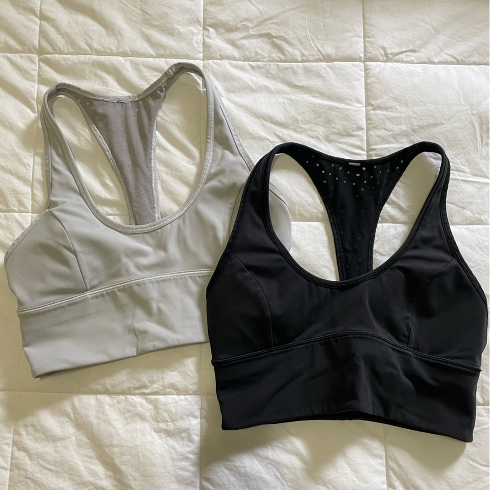 lululemon Sport Bras - set of 2 - black & white